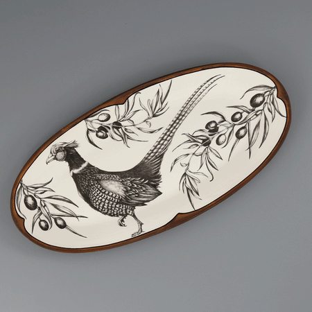 Laura Zindel Fish Platter / Pheasant